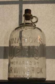 Winaricks JERIS Embossed Gallon Jug Cork Top New York  