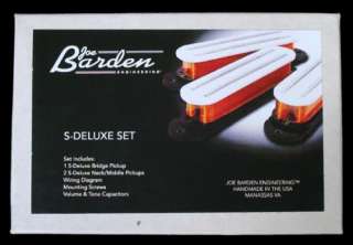 Joe Barden S Deluxe Single Coil Guitar Pickup Set White  