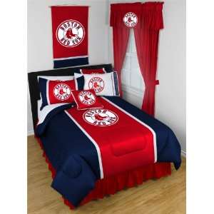  Boston Red Sox Twin Size Sidelines Collection Bedroom Set 