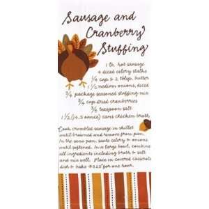   and Cranberry Stuffing Recipe Kitchen Dish Towel: Home & Kitchen