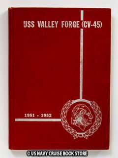 USS VALLEY FORGE CV 45 KOREAN WAR CRUISE BOOK 1951 1952  