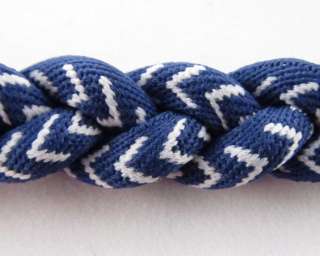 Baseball Thread Titanium Necklace Triple Braided 3 Styles 5 Sizes 