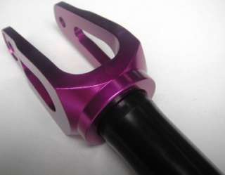 BulletProof Scooter Alloy Fork THREADLESS 1 1/8 Steerer PURPLE w/Axle 