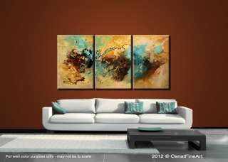 LARGE Original abstract art Modern painting on canvas NATURAL COLORS 