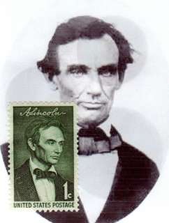 beardless LINCOLN 1 cent postage stamp  