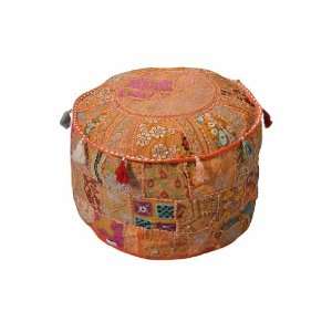  Square INDIAN OTTOMAN POUF STOOL FURNITURE PILLOW CHAIR 