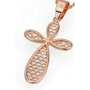    18 Karat Gold Plated Cross Pendant and Chain: Everything Else