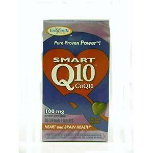 Enzymatic Therapy   SMART Q10 CoQ10   100 mg   30 Chocolate Chew Tabs 