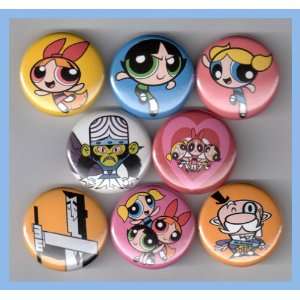  The Powerpuff Girls Set of 8   1 Inch Magnets: Everything 