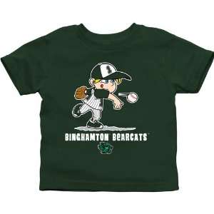  Binghamton Bearcats Toddler Boys Baseball T Shirt   Green 