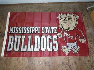 Official Mississippi State University Bulldogs Flag New 3 x 5 