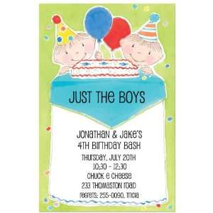  Two Birthday Boys Birthday Invitations: Home & Kitchen