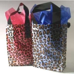   10 Leopard Print Plastic Birthday Party Favors Bridal Shower Gift Bags