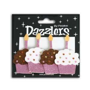  Dazzlers   Birthday   Cupcake x 4   Pink/Brown by Petaloo 
