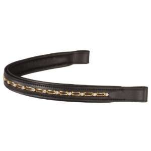   : Browband w/Small Jewels and Rectange Gold Chain: Sports & Outdoors