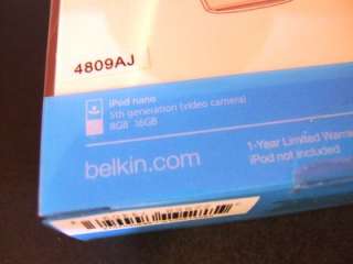 NEW BELKIN IPOD NANO 5TH GEN CLEAR SHIELD HARD CASE 722868744093 
