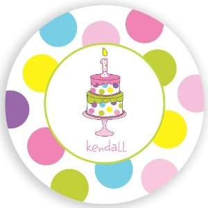  Personalized Plate First Birthday Girl Health & Personal 