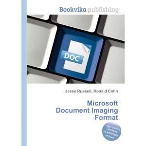  Microsoft Document Imaging Format Ronald Cohn Jesse 