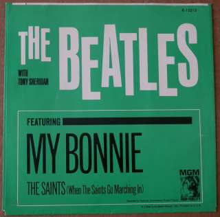 Beatles My Bonnie/The Saints MGM K 13213 Near Mint Original US Picture 