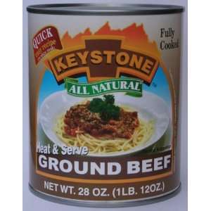  Keystone Canned Ground Beef   28 oz Can
