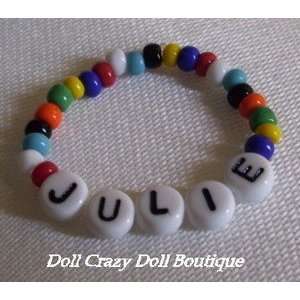   : NEW Multi Color Name Doll Bracelet 4 Bitty Baby Doll: Toys & Games