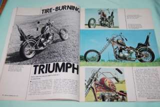 SPECIAL CHOPPERS vtg motorcycle magazine June 1973 850cc Hardtail 