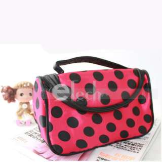 Hand PU Leather Jewelry/Cosmetic Makeup Bag Train Case  