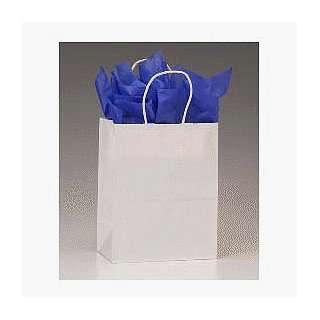  White High Gloss Paper Shoppers. Sold by the case (250 per 