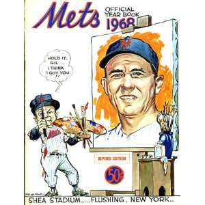  1968 New York Mets Unsigned Official Year Book Program 