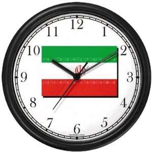   Iranian or Persian Theme Wall Clock by WatchBuddy Timepieces (Black