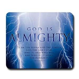  Christian   God is almighty Christian Mousepad by 