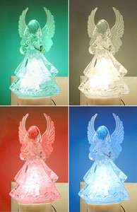 LED Color changing guardian angel nightlight night light figurine new 