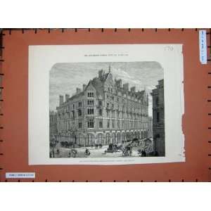  1879 Manchester Hotel Aldersgate Street London Print