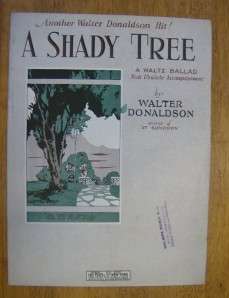 Sheet Music A Shady Tree  