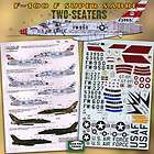100 F Super Sabre Two Seaters, Chuck Yeager +4 (1/48 decals 
