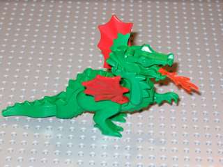 LEGO Green Fire Breathing Dragon Castle Fright Knights  