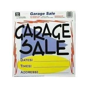   MULTI COLOR GARAGE SALE SIGN 13 X 13 PACK OF 5