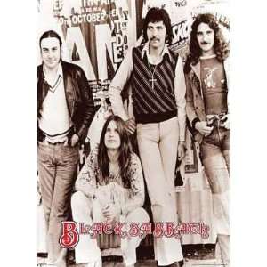  Black Sabbath Group Shot B W    Print