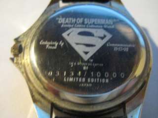 Fossil 1992 Death Of Superman Watch.