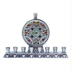    Safari Squares Menorah with Eclectic Metal Work