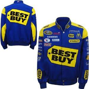   Elliott Sadler Best Buy Twill Uniform Jacket: Sports & Outdoors