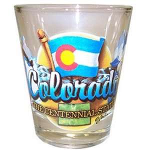  Colorado Centennial State Elements Shot Glass Kitchen 