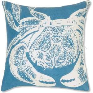 Blue Crab Designer Nautical Pillow
