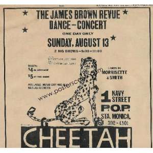  James Brown Cheetah LA 1967 Soul Concert Ad RARE