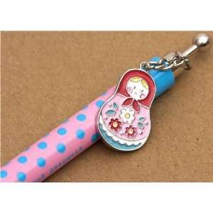  pink blue polka dots mechanical pencil matryoshka: Toys 