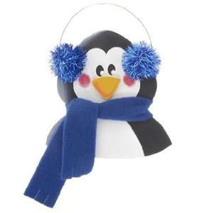 Penguin Blue Christmas Ornament