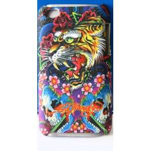   Ed H EH Tiger ipod touch 4 back case   blue: Cell Phones & Accessories