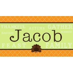  Thanksgiving Turkey Personalized Placemat