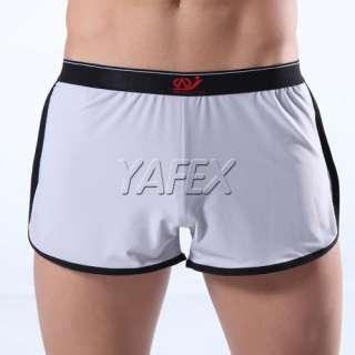 Men’s smooth Underwear running shorts boxers briefs loose trunks 