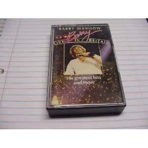   Cassette Tape Of Barry Manilow  Live in Britain. 